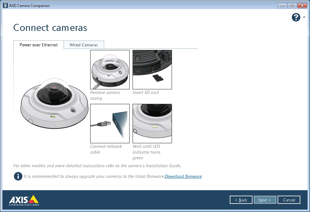 connect cameras