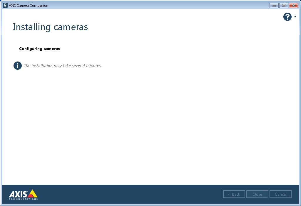 installing cameras