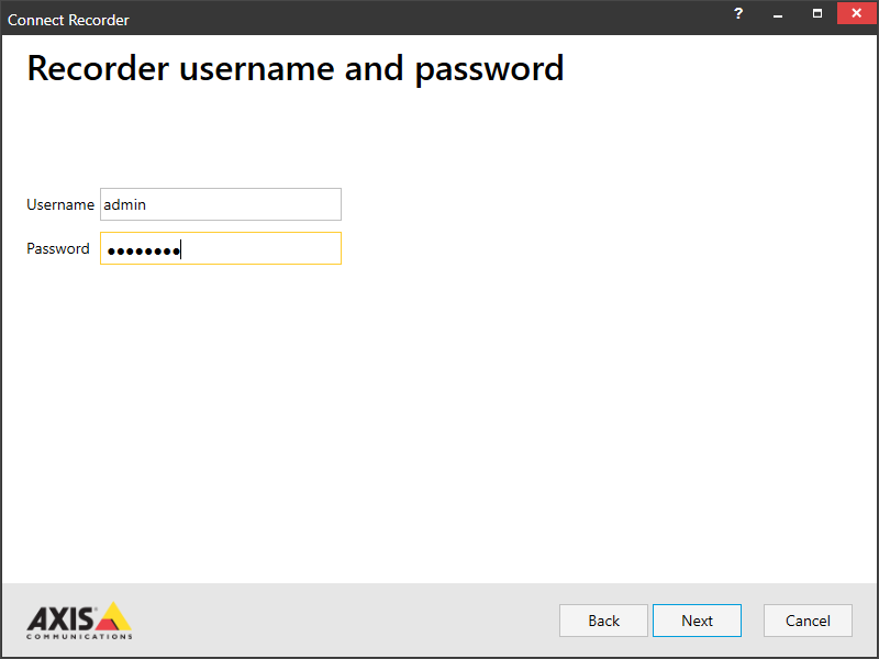 network storage username